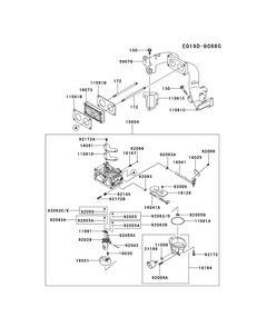 Fxt00v-Ds19 Carburetor Diagram and Parts List for FXT00V-DS19  Cub Cadet Lawn Tractor